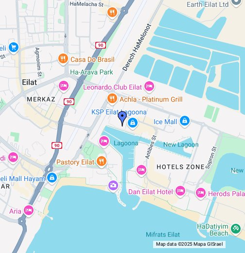 Map showing prime retail locations