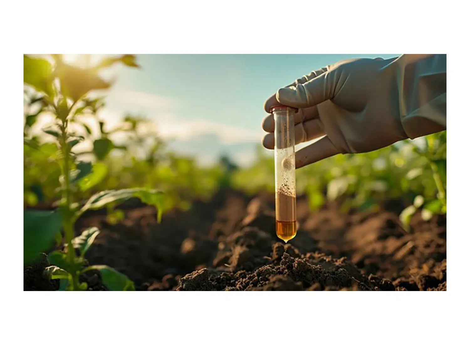 Soil testing for agricultural land